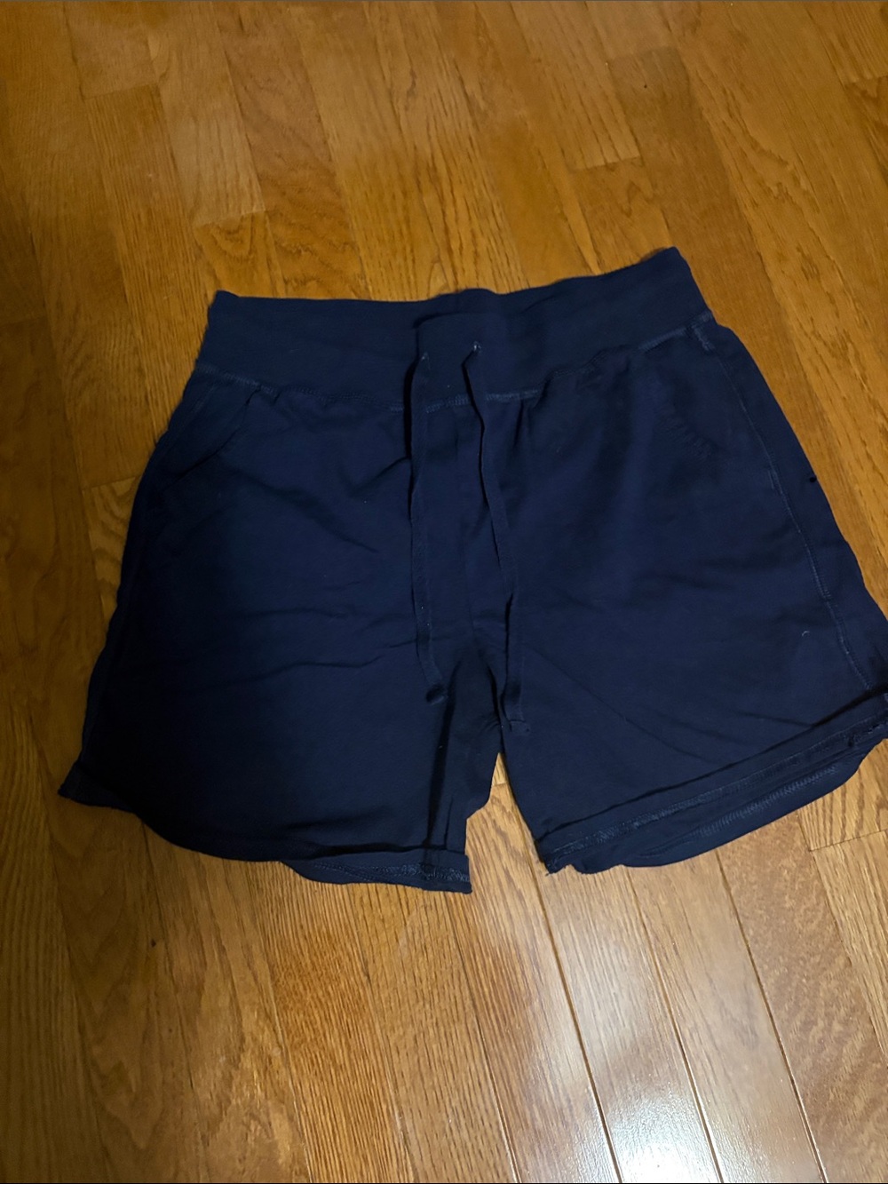 Hanes Women's Navy Drawstring Athletic Shorts